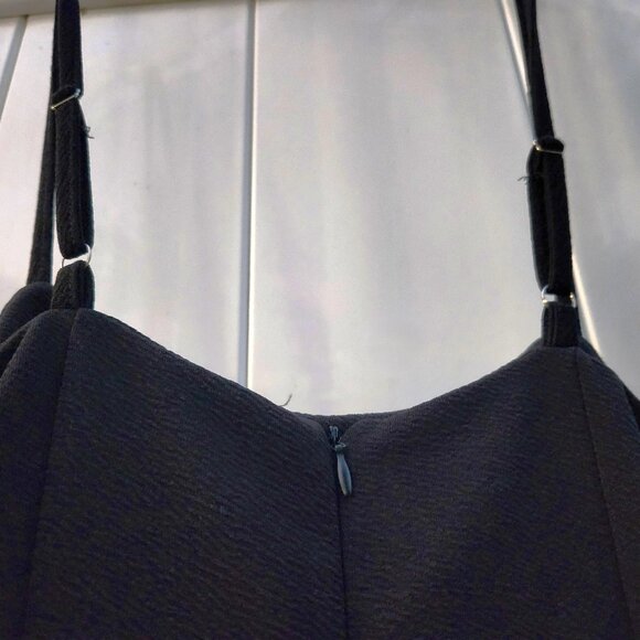 Women's Suspender Skirt Basic High Waist Versatile Flared Skater S-BLACK - Picture 3 of 4